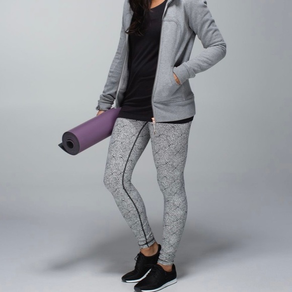 Sz10 Lululemon Wunder Under Tight in Plush Petal Deep Coal Ghost in GUC - Picture 3 of 12